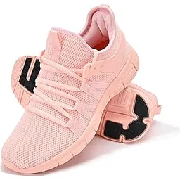 Womens Non Slip Pink Running Shoes Lightweight Breathable Mesh Sneakers Athletic Gym Sports Walking Shoes 8 M US Pink