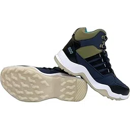 RUB -60 Unisex High-Top Hiking Boots, Brown and Black, Waterproof Athletic Trekking Shoes with Cushioned Insole, All Season Outdoor Sports Footwear