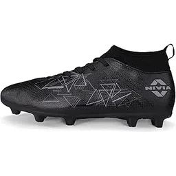 Nivia Carbonite 7.0 pro Football Studs for Men, PVC Synthetic Leather Upper, High Shear Strength TPU Sole, Knitted Collar Rib
