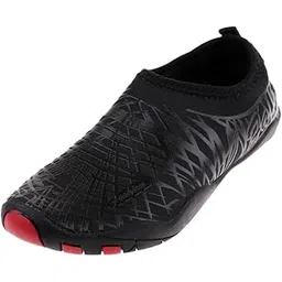 FABLOFT Water Shoes Socks Yoga Exercise Pool Beach Swim Slip On Black 39-40|1 Pair Swim Shoes|Boots, Booties| Water Sports |Sporting Goods