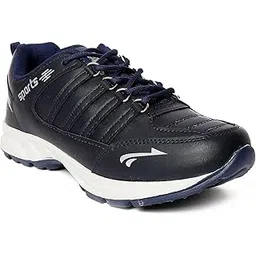 Walking & Gym Shoes, Lightweight Shoes for Men's & Boy's (Navy Blue, 8)