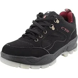CTR Trekking Shoes Anti-Skid Hiking, Mountain Boots for Men and Women - OD-1 Black