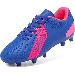 Girls Hz19006k Soccer Football Cleats Shoes Royal Blue Fuchsia Size 3 M US Little Kid