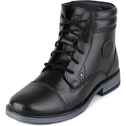 Genuine Leather Classic Lace Up | Casual Boot for Men | TPR Sole