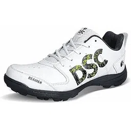 Beamer Cricket Shoe for Men & Boys (Light Weight | Economical | Durable | Size UK: 6) Grey-White