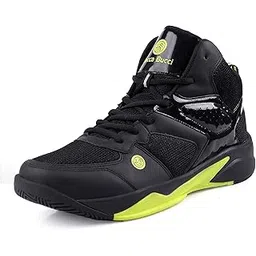 Men's Wager Basketball Shoes with Natural Rubber Sole & Breathable Upper