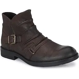 Leather- Blackmen’s matt Tumbled Leather Ankle Boots 61583