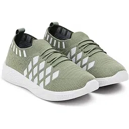 Women's Slip-on Knit Walking Shoes | Breathable PVC Sole Lightweight Sneakers | Comfortable Casual Shoes for Walking, Gym, Travel