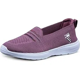 Soft Memory Foam Padded Running Shoes for Women Walking, Jogging, Gym Training, Casual, Sports, Slip-On Flexible, Comfortable and Lightweight EVA Anti Skid Sole Lace up Athletics Sneaker for Ladies and Girls