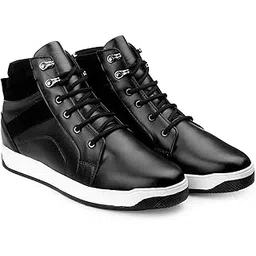 Men's 3.1 Inch Hidden Height Increasing Casual Sneaker Laceup Outdoor, Ankle Boot.