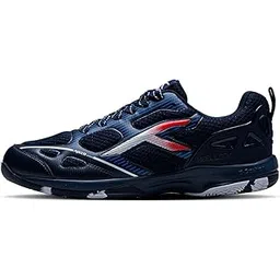 Raze Pro Badminton Shoes (Non Marking) | Also Indoor Sports | Lightweight, Breathable & Durable | X-Cushion | Active Grip Sole | Extended Heel Lock