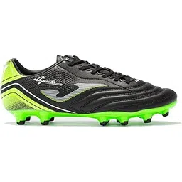 Aguila Firm Ground 2301 Football Shoe, Black/Green Fluor