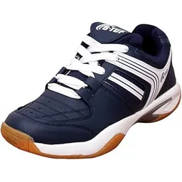 Unisex Navy Badminton Shoes (Non-Marking Sole) Ideal for Sports Volleyball Squash Table Tennis Court (Navy Blue ; Size India/UK 8)