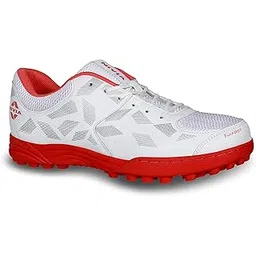 Caribean 2.0 Cricket Shoes for Mens | Rubber Stud Outsole with Mesh and PVC Synthetic Leather Upper | Duofoam Soft Compressed Midsole