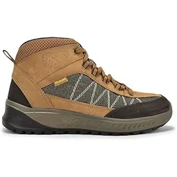 Men Camel Casual Lace-Up Boots