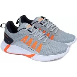 Trendy Running Shoes for Men Sneakers for Men (Color- Grey) Size-8(4) H