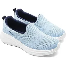 Style Walk-11 Women’s Lightweight Walking Shoes with Breathable Knit Upper | Memory Foam Shoes, Flexible Slip-On Shoes with Steady Grip Outsole | Ideal for Office, Travel