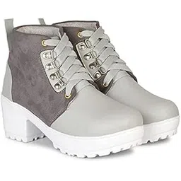 Design Boot For Women Fashion Chunky Casual Boot High Ankle Heel for Girls Boot