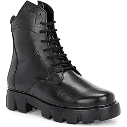 Women's Premium Ankle Length Casual Boots Lace-Up Synthetic Leather (rd9925)