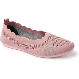 PVC Sneaker Shoes for Womens, Comfortable and Durable, Slip On, Color: Pink, UK Size: 3 | 1156