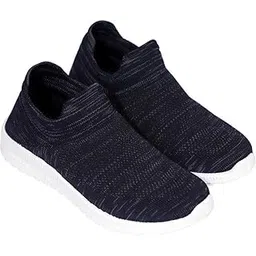 Women's Casual Walking Shoes | Breathable Woven Style | EVA Cushioning | PVC Sole Durability | Ideal for Daily Use | NavyBlue, Sizes 4 to 8SHPML_27_Navy-Parent