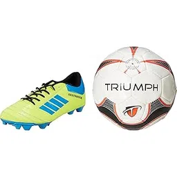 Football Pu M-90 With Gowin Football Shoe Destroyer Cyan Size-6