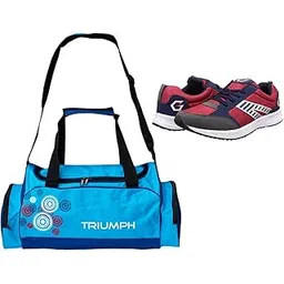 Nx-2 Red/Blue Size-7 with Triumph Gym Bag Track-1 Kb-3000 Navy/Sky