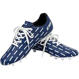 Football Shoes, Synthetic Leather Upper, TPU Sole, Sports Footwear with Premoulded Heel, Lightweight Studs for Men, Boys, Adults