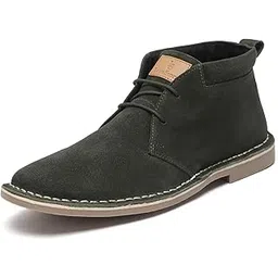 Chukka Boots for Men| Suede Leather Boots for Men| High Ankle Casual Boot | Casual Office & Trekking Shoes | Hiking Boots for Men | Stitch Down Desert Boots | LSSDSUCKCU