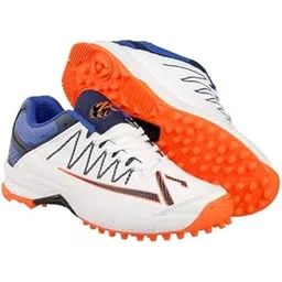 IKO-225 Orange Men's Rubber Sole Cricket Shoes - Lightweight, Durable & High-Grip