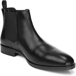 Chelsea Genuine Leather Slip-On Boots with Cushioned Ortho Insole