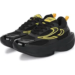 Shoe Island® Black Green Lightweight Running Boys Men Casual Sports Shoes Sneakers for Men (OG3010-SY)