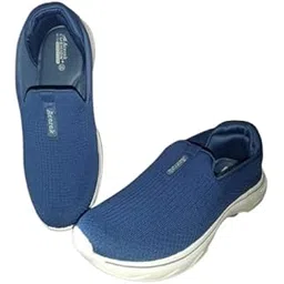 Men's Go Walk 5 Downdraft Walking Shoe | Running Shoes | Training Shoes | Formal wear (Blue, UK Footwear Size System, Adult, Men, Numeric, Medium, 10)