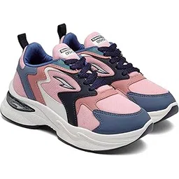 Women AROMA-02 Running and Casual wear Running Shoes with Laces, Lightweight and Comfortable Shoes Gym and Sports Shoes for Women & Girls with Stylish Design