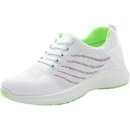 Women's Spring Breathable Running Shoes | Soft Sole Fashion Sneakers | Lace-Up Lightweight Sports Shoes for Women