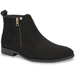 Trendy Brown Suede Ankle Boots for Women | Zip Closure EPJT6607_PA