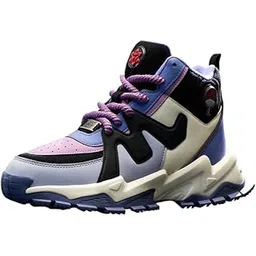 Naruto Shippuden: Sasuke Men and Boys Purple PU Upper Lace Up High Top Sneakers