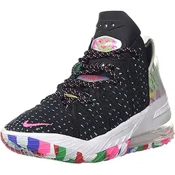 unisex-child Lebron 18 Bred Basketball Shoes