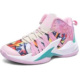 Womens Lightweight Basketball Shoes Mens School Training Running Non-Slip Casual Shoes Comfy Sneakers