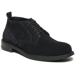 Suede Leather Lace-Up Boots for Men