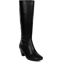 Women's Zip Boots Colour-Black, Size-UK 4