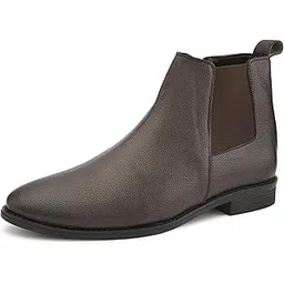 Leather Chelsea Boots for Men | Ankle Chain Office Boot