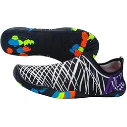 BNF® Water Shoes Barefoot Quick-Dry Beach Socks for Surf Black White 28x10cm | Golf Club Grips | Golf Club Components | Golf