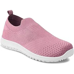 Memory Foam Women's Casual Knitted Slip-On Shoes | Comfortable Lightweight Walking Shoes for Office Travel for Girls and Ladies | Sizes 4-9