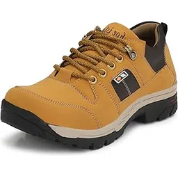 Solid Black Premium Leatherette Ankle Length Casual Boots for Men