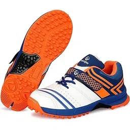 Men's Advanced Cricket Shoes with Dual Lace-Up Closure and Strip Sole Rubber Phylon for Enhanced Performance