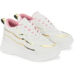 Womens Flare Solid Active Wear Casual Sneaker Perfect Footwear for Running | Walking | Training | Casual Shoes