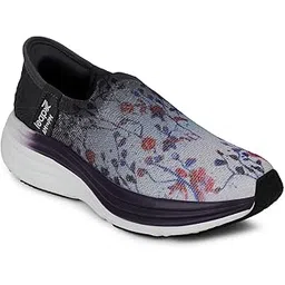 Leap7x EAZY-W21W Sports Non Lacing Walking Shoes for Women with EVA Sole | Suitable for Jogging,Gym | Memory Foam Insole | Comfortable Footbed | Lightweight and Shock Absorption