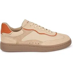 Nivra Beige Womens Casual Sneakers