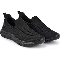 Global Men's Lightweight Performance Running & Jogging Shoes | EVA Sole, Knitting Air Mesh Upper | Enhanced Cushioning | Strong Grip, Slip-On Shoes